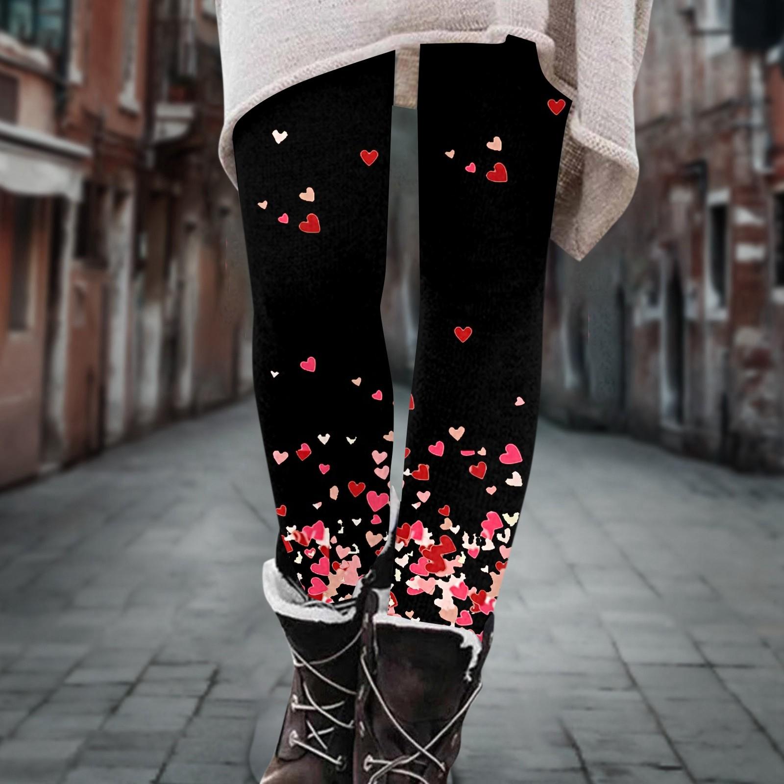 

Женские брюки, эластичные мягкие хлопковые леггинсы с принтом, повседневные домашние пижамы XXL чёрный