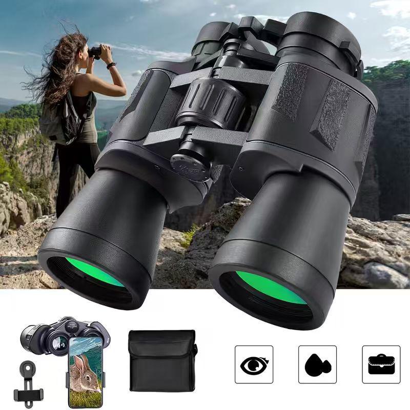 Outdoor Paul 20X50 HD Binoculars with High Magnification and 10X50 Handheld Photography Capability