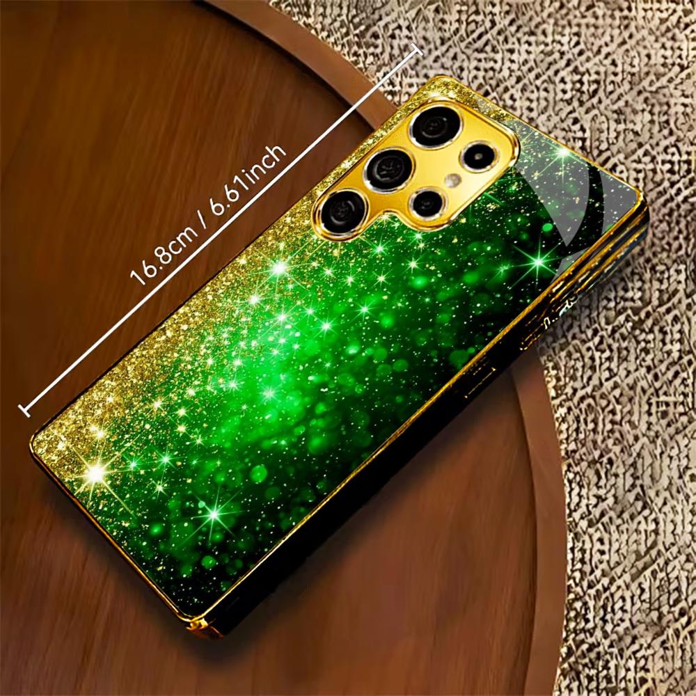 Modèle Bestseller Cristal Étui de Téléphone Luxueux Étui de Téléphone en Verre Électrodéposé pour Samsung Galaxy S26 S25 S24 S23 S22 FE, Ultra, Plus