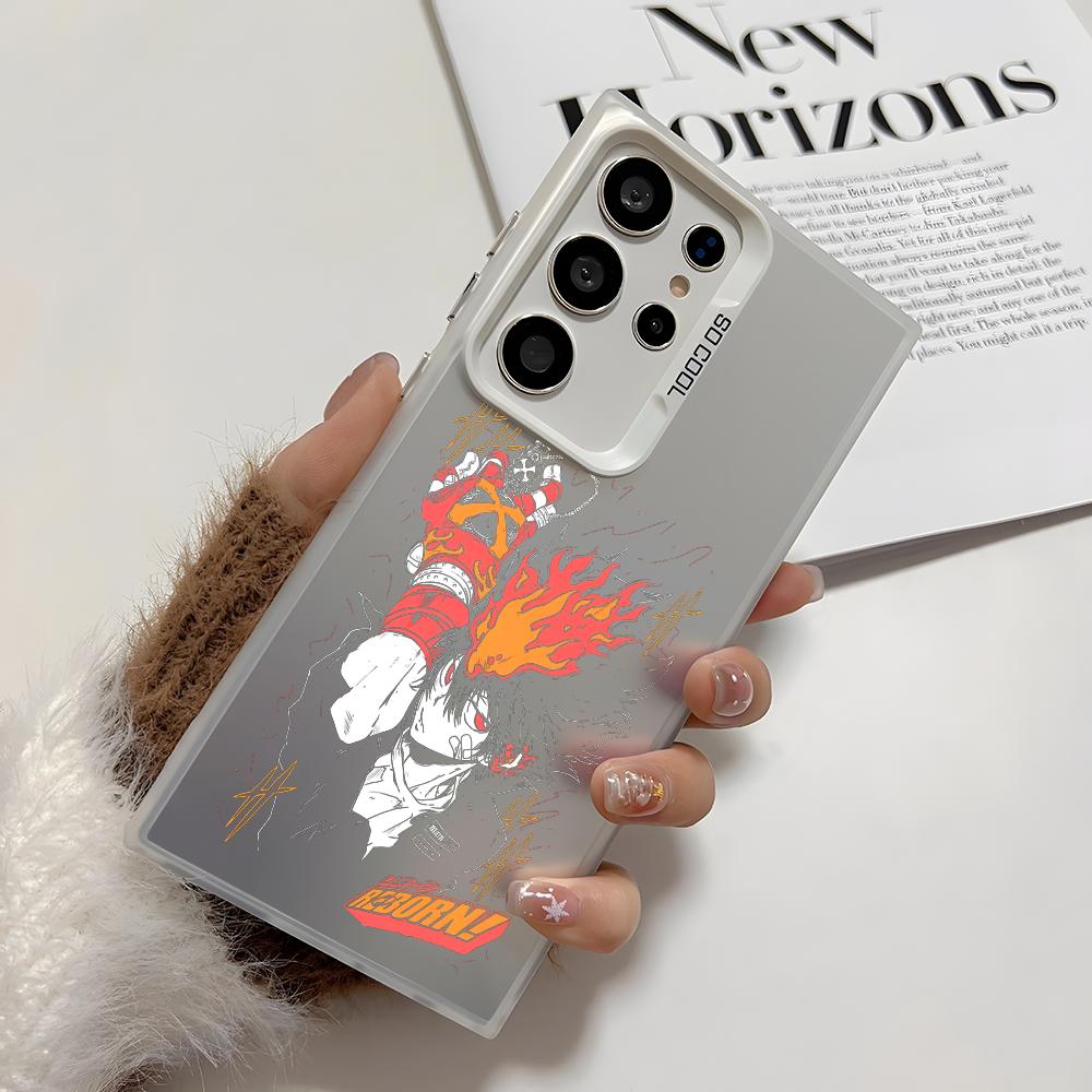 Anime R-Reborn Phone Case For Samsung Galaxy S25 Edge S24 S23 S22 S21 S20 Ultra Funda Silicone Silver Cover