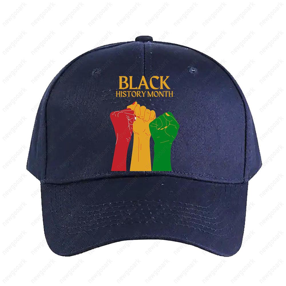 BHM Black History Month Adult Cap Peaked Hat Fashion Casual Adjustable Printed Baseball Caps Trucker Cap