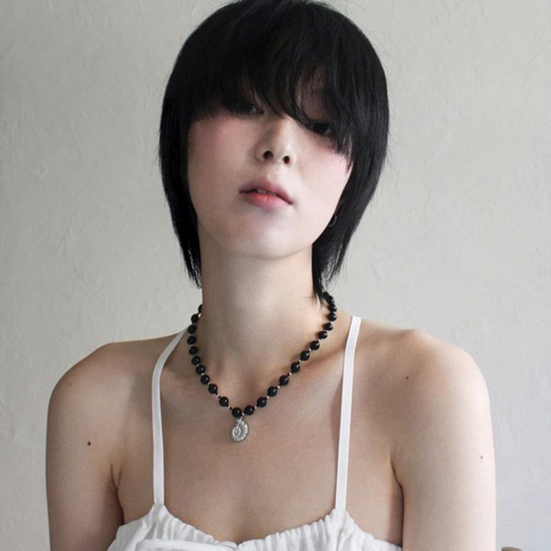 Rubati Necklace_Black Onyx Ammonite