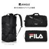 Boston Large Capacity Travel Shoulder Sports 2 Types of Cursive and Removable Large Black 2 Big [FILA] Bag, Backpack, 50L, 3-way, Bag, Bag, Bag, Logo,