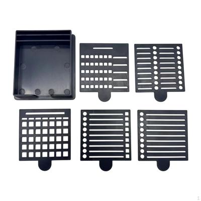 Sticky Note Stencil Post Holder Compact Pads Dispenser with Stencil,for Classroom Office