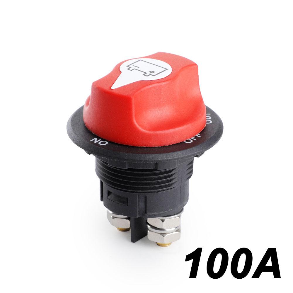 

50A 100A 200A 300A DC 12V Car Rally Battery Switch Disconnecter Power Isolator Cut Off Switch Kit For Truck Car Motorcycle Boat