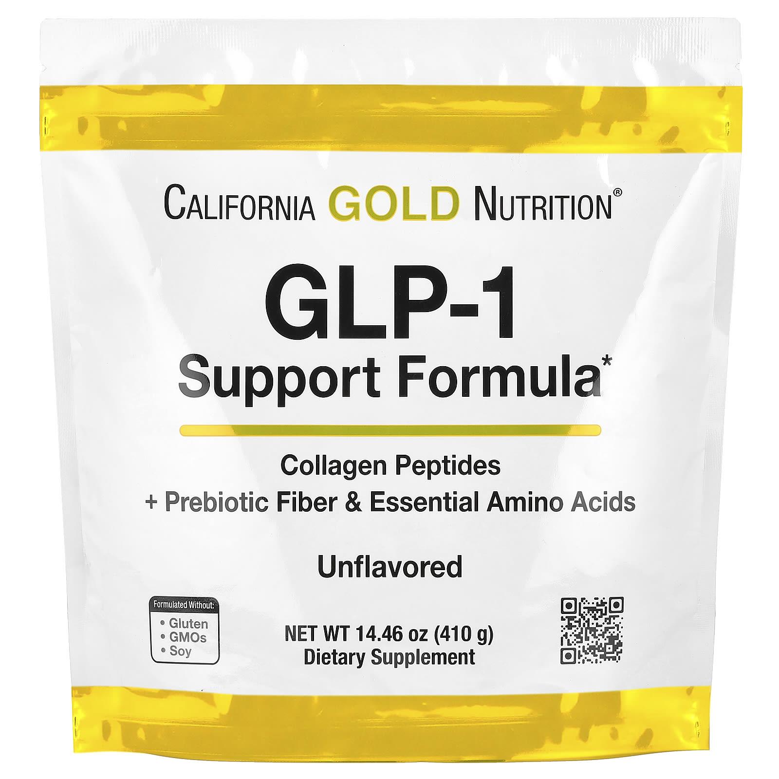 

California Gold Nutrition, GLP-1 Support Formula, Unflavored, 14.46 oz (410 g)