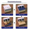Time Piece Calendar 2026 Desk Calendar With Led Light 3D Tear-Away Calendar Paper Carving Art Memo Pad Notepad Gift Christmas