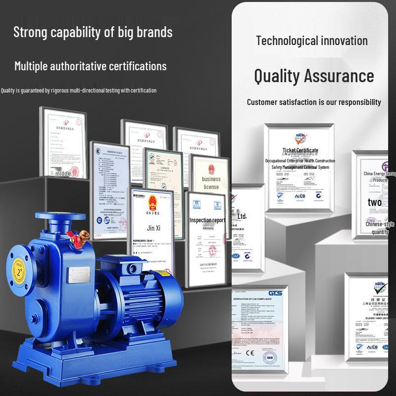 BZ 380v High Suction Self-Priming Centrifugal Pump for Industrial Booster Circulation