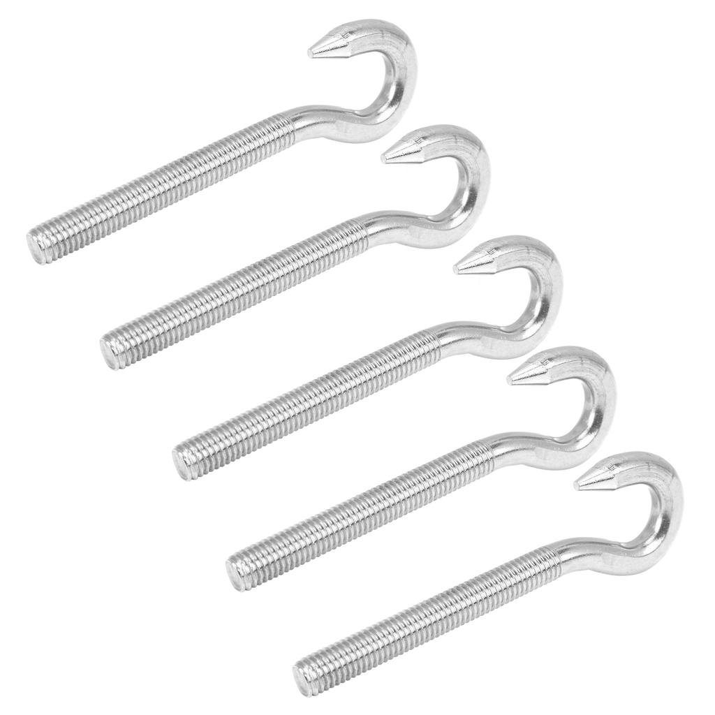 5Pcs Screw Hook Stainless Steel High Hardness Cup Hook for Mechanical Equipment HomeM8
