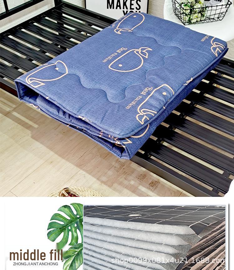 Foldable 90x190 Single Bunk Bed Tatami Mattress for Dormitory or Kindergarten.
