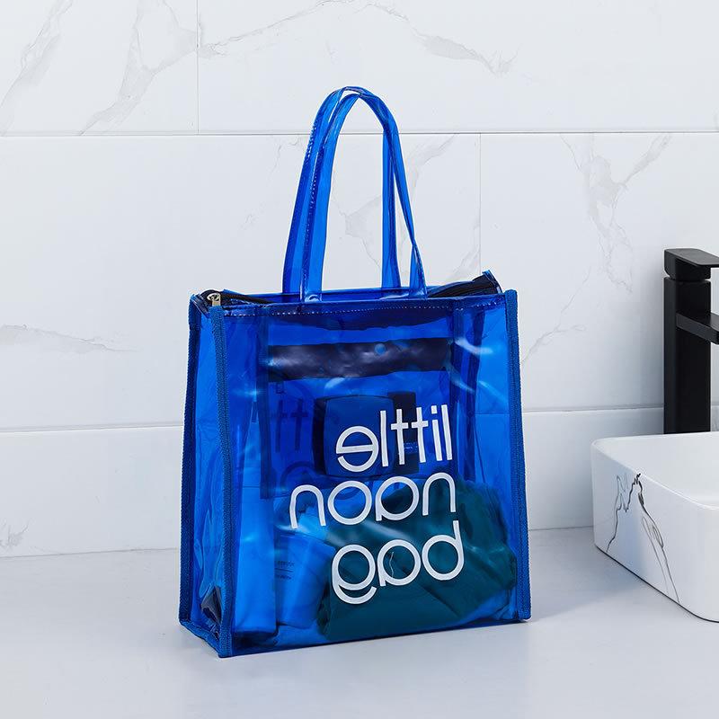 Fashionable  Large Capacity Transparent Hand In Hand Bag Travel Handbag