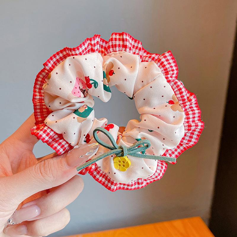 

Children Sweet Cherry Elastic Hair Bands For Women Girls Lovely Soft Rubber Bands Versatile Kids Hair Accessories Gifts