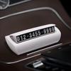 Car Temporary Parking Number Plate Luminous Phone Hidden Moving Car Number Creative Simple Number Plate Dashboard Ornament