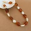 Elegant Summer Acrylic Beaded Necklace: Fashionable Round Clavicle Chain Jewelry