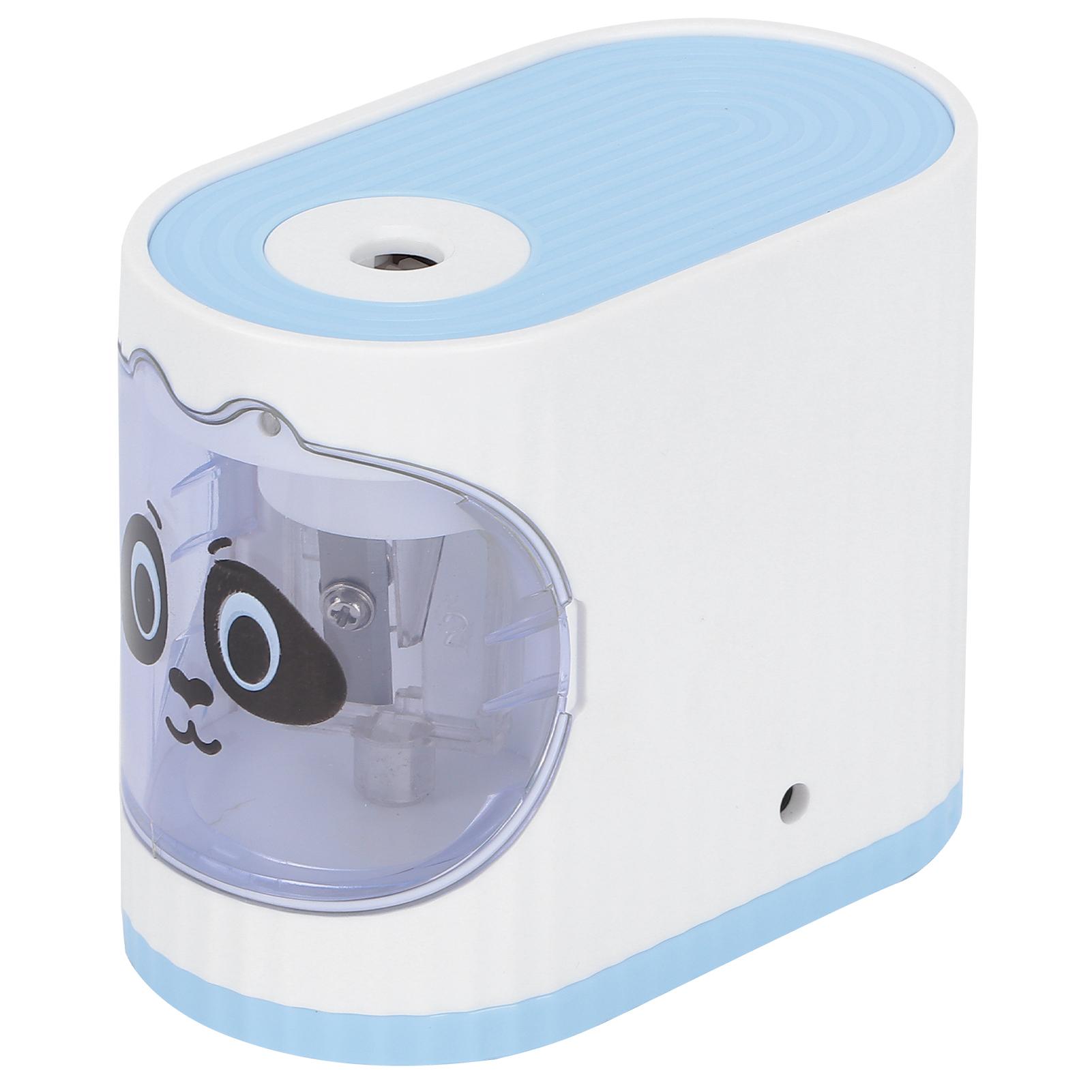 

Электрическая точилка для карандашей Классная мультяшная канцелярия Автостоп для детей Художников Черный синий