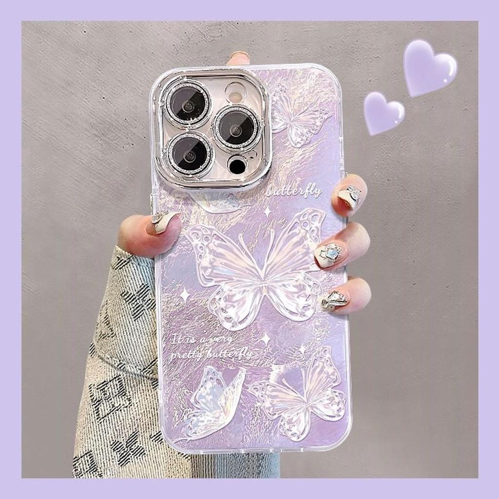Precision Hole Glacier Pattern Mobile Phone Case Airbag Anti-fall Colorful Personalized Soft Edge Couple Mobile Phone Case Trendy Men