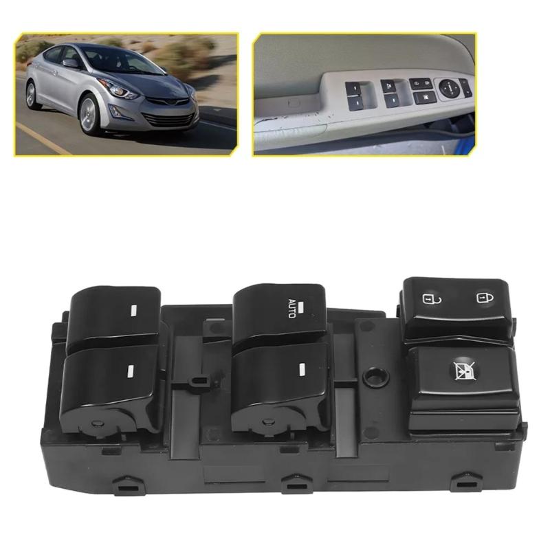 High Reliability Electric Window Switch Glass Lift Button Regulator Front Left Driver Side for 93570-F20004X 93570-F2000