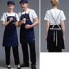 Multi Functional Canvas High-end Restaurant Apron with Multiple Pockets, Perfect for Cafes, Restaurants, and Fashionable Waist Workwear