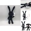 Adorable And Spooky Siren Head Horror Black Bunny Plush Stuffed Doll For Kids