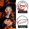 1 Stück Halloween Kürbis Brille Fledermaus Totenkopf Foto Requisiten für Kinder Party Glitzer Filz Plastik Kostüm Deko