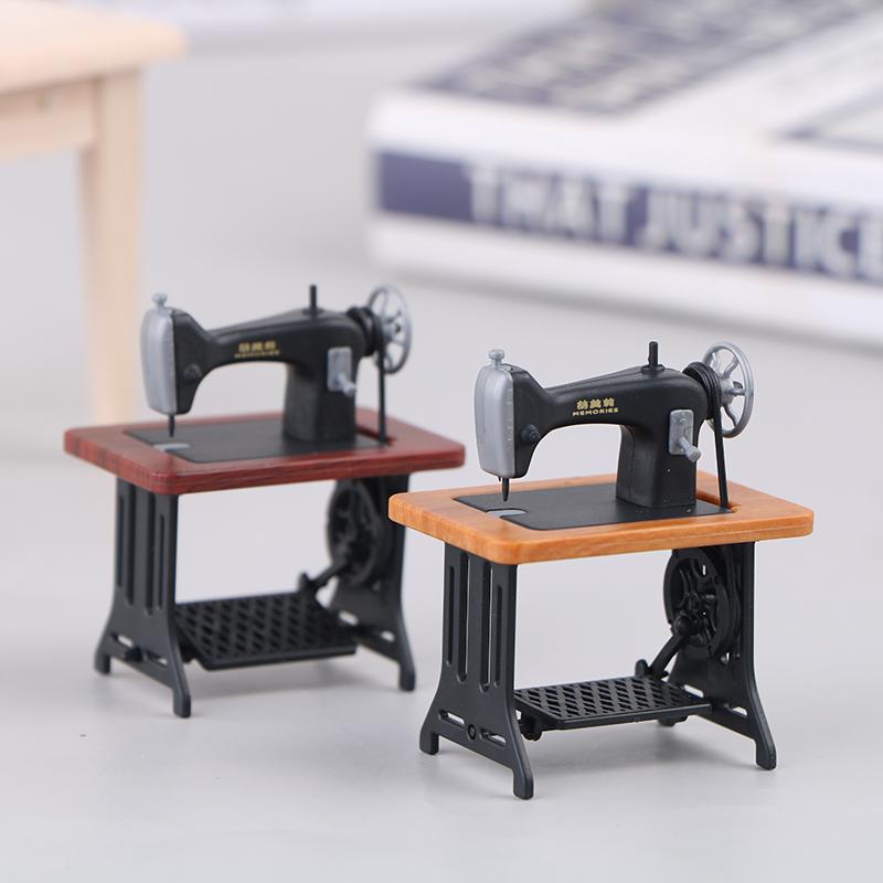 Dollhouse Decoration Mini Furniture Imitation Sewing Machine Model