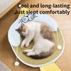 Pet Neck Pillow Cooling Bean Material Arc Design Removable Washable Cooling Mat Anti-Slip Wear Resistant Easy Clean