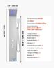 VEVOR Shower Panel Tower System with Rainfall Waterfall Shower Head, LED, 53 in Brushed Stainless Steel Shower Column, 5-Function Faucet