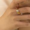 TO.STONE Signature Pendant Ring TWO-TONE