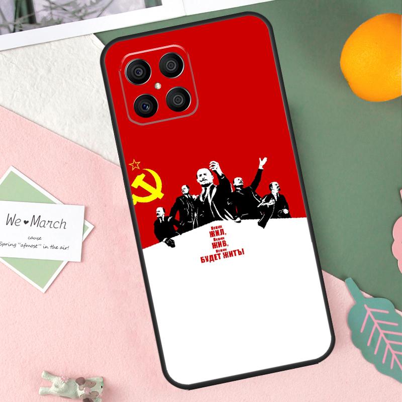 lenin Soviet Union flag Case For Honor X9b X8b X9a X8a X8 X9 X9c 50 70 90 Lite Honor 200 Pro Magic 7 5 6 Lite Cover