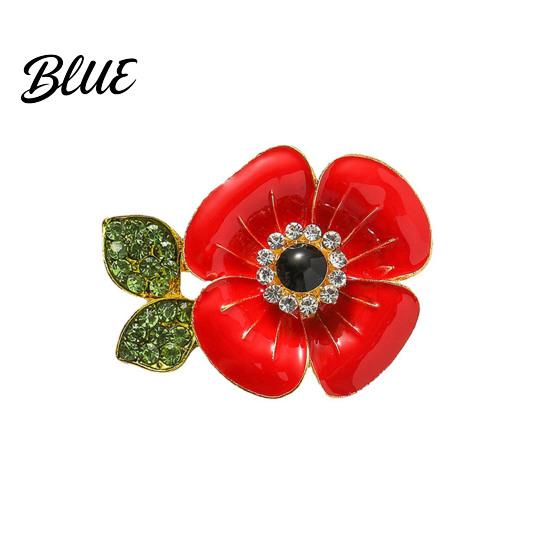 Women Suit Coat Brooch Flower Shape Enamel Oil Dripping Retro