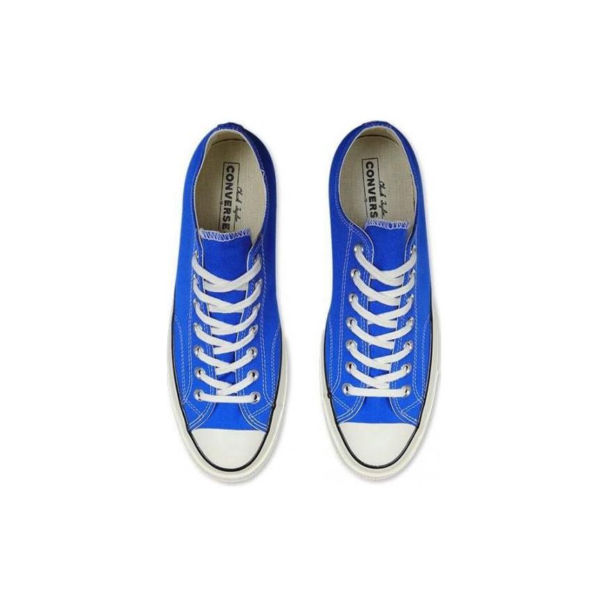 Converse Chuck Taylor All Star 70 Fashion Comfortable Versatile Low Top Canvas Shoes Unisex sneaker Blue 162061C