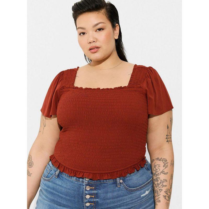 

Одежда для полных женщин Лето 2022 Новинка Дизайн для пухленьких девушек Рубашки с квадратным вырезом и коротким рукавом В западном стиле Короткая футболка Топ Y50 Burgundy 3 pieces