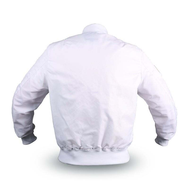 Mens MA1 Flight Jacket Vintage Bomber Embroidered Casual Windproof Coat