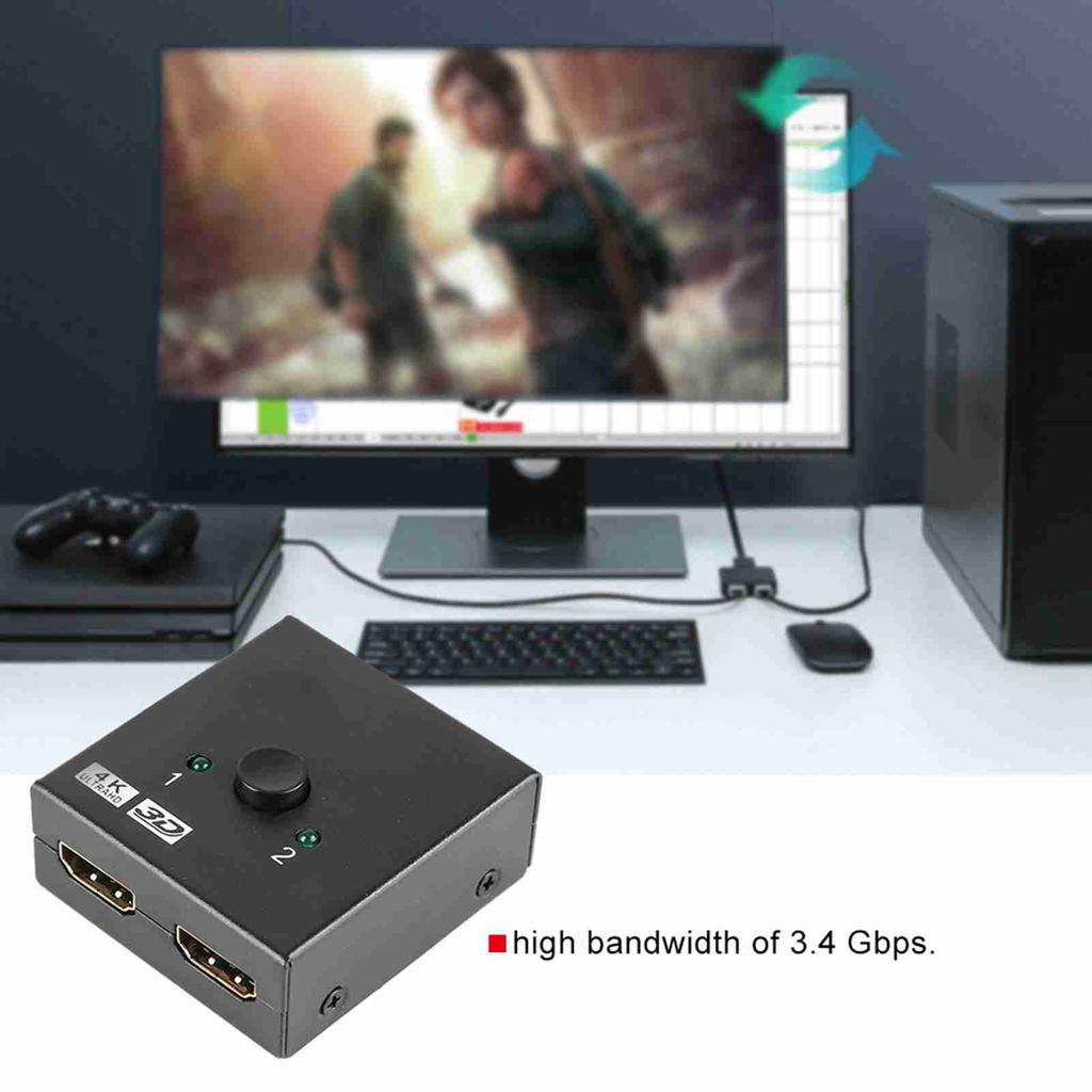 4K Bi Direction HDMI Cable Switch Switcher Splitter 2K x 4K Out HD Audio