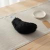 Animal Deity Ear Tail Set Handmade Soft Costume for Photo Props Black