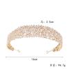 Bridal Wedding Korean Style Zircon Bridal Headband Wedding Copper Inlaid Zircon Crown Birthday Party Fashion Hair Accessories