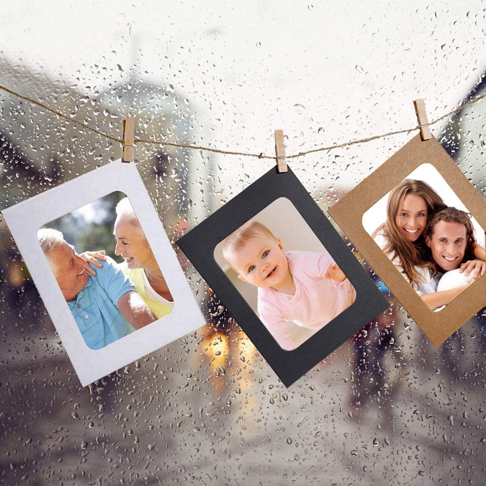 Samcos Photo Frame Photo Wall Paper Photo Picture Display Perfect for Home Set of Clips Included Set, Decoration, Hanging, Frame, Frame, Picture,