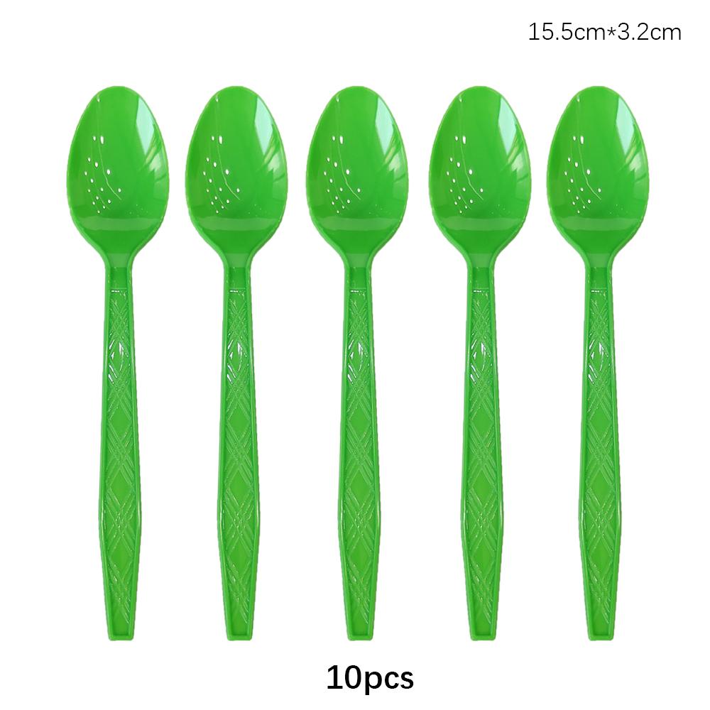 Disposable Knife Fork Spoon Cutlery Set Pink Blue Disposable Tableware Birthday Party Decorations Wedding Baby Shower Supplies