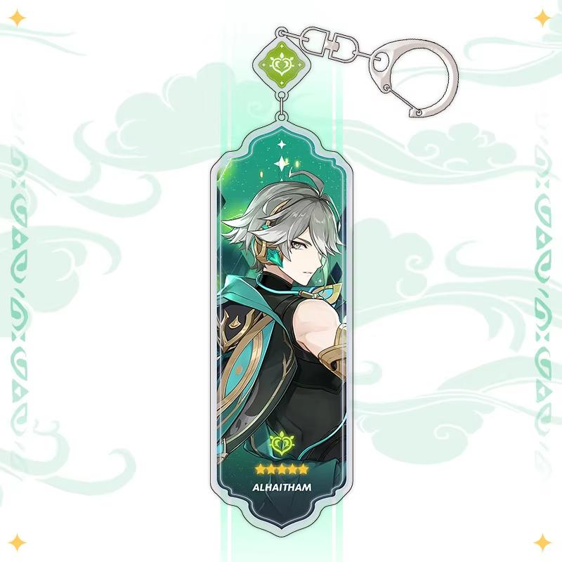 Portachiavi Anime Linnea Flins Durin Mualani Furina Arlecchino Accessori Portachiavi Genshin Impact Ciondolo Carino per Borsa Portachiavi Regalo