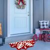 Special Christmas Imitation Cashmere Carpet Soft Non-Slip Winter Bedroom Bathroom Foot Mat Home Decor Welcome Door Mat