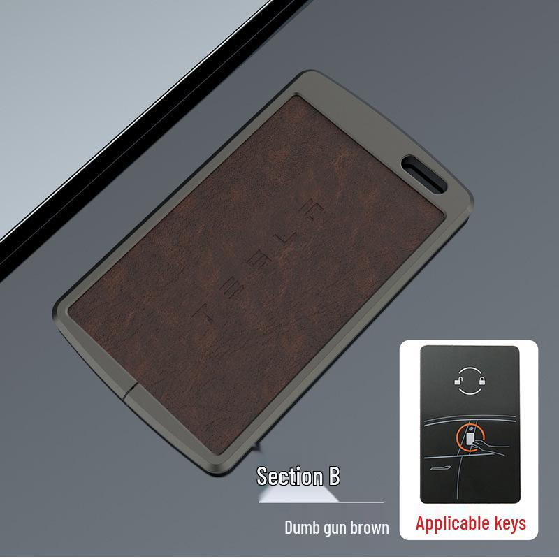 Tesla Key Card Case for Model 3/Y/X/S - Premium Protective Shell with Metal Buckle for Men & Women