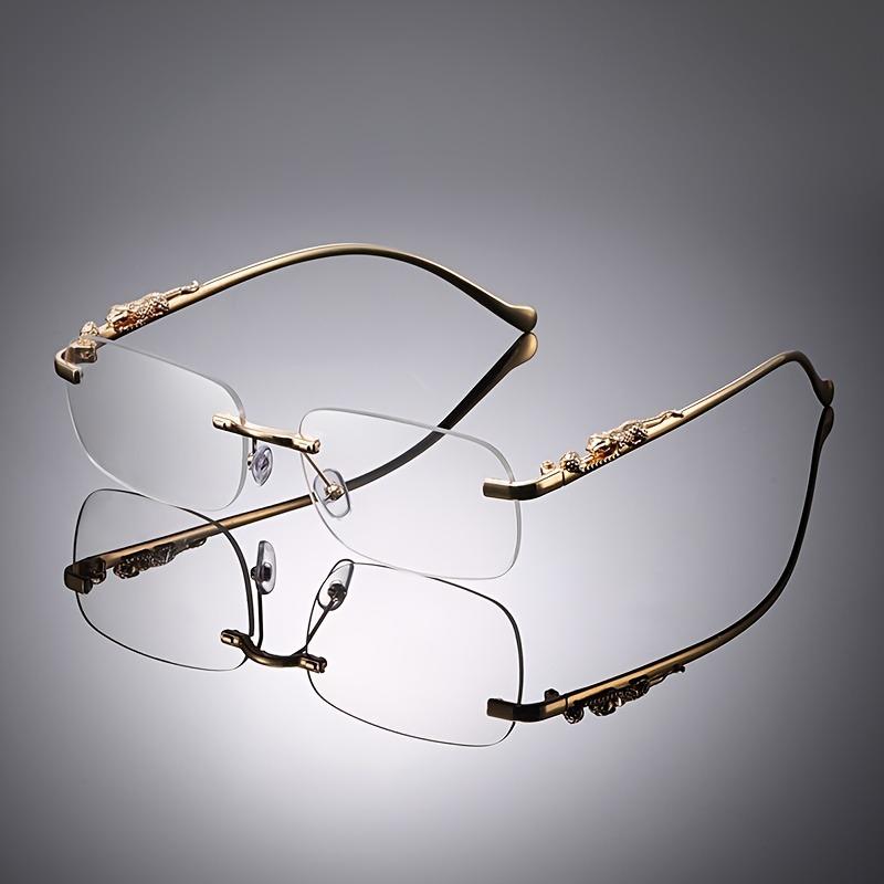 1 Piece of Retro Simple Frameless Square Fashionable Glasses for Both Men and Women's Birthdays As Well As Pography Props
