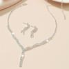 Accessori per abiti da sposa set due pezzi accessori da sera orecchini con strass collana da sposa produttore gioielli