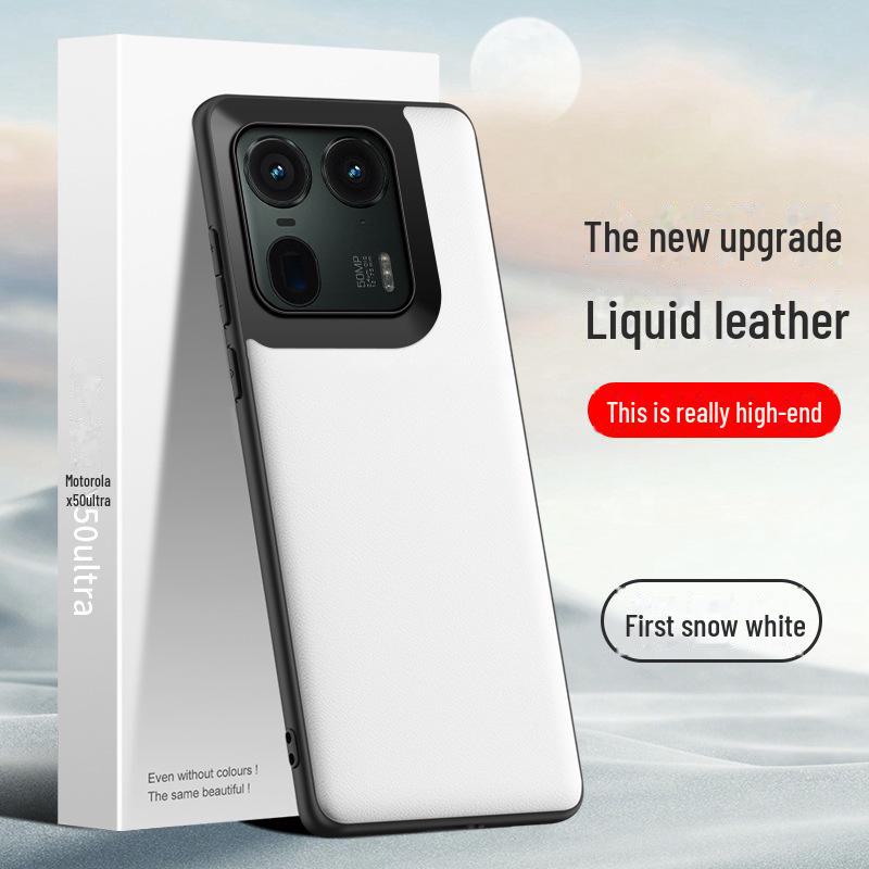 

Чехол Motorola X50 Ultra Liquid Leather Anti-Fall Protective Case Lake Blue