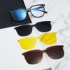 2302 Day And Night Magnetic Sleeve Glasses Men'S And Women'S Three-In-One Patch Glasses High Definition Can Be Equipped With Myopia Glasses