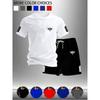 Neue Street Trendy Herren Sommer Atmungsaktiv Sportbekleidung Kurzarm Shorts Leicht Schnelltrocknend Bequem Modisch Sport