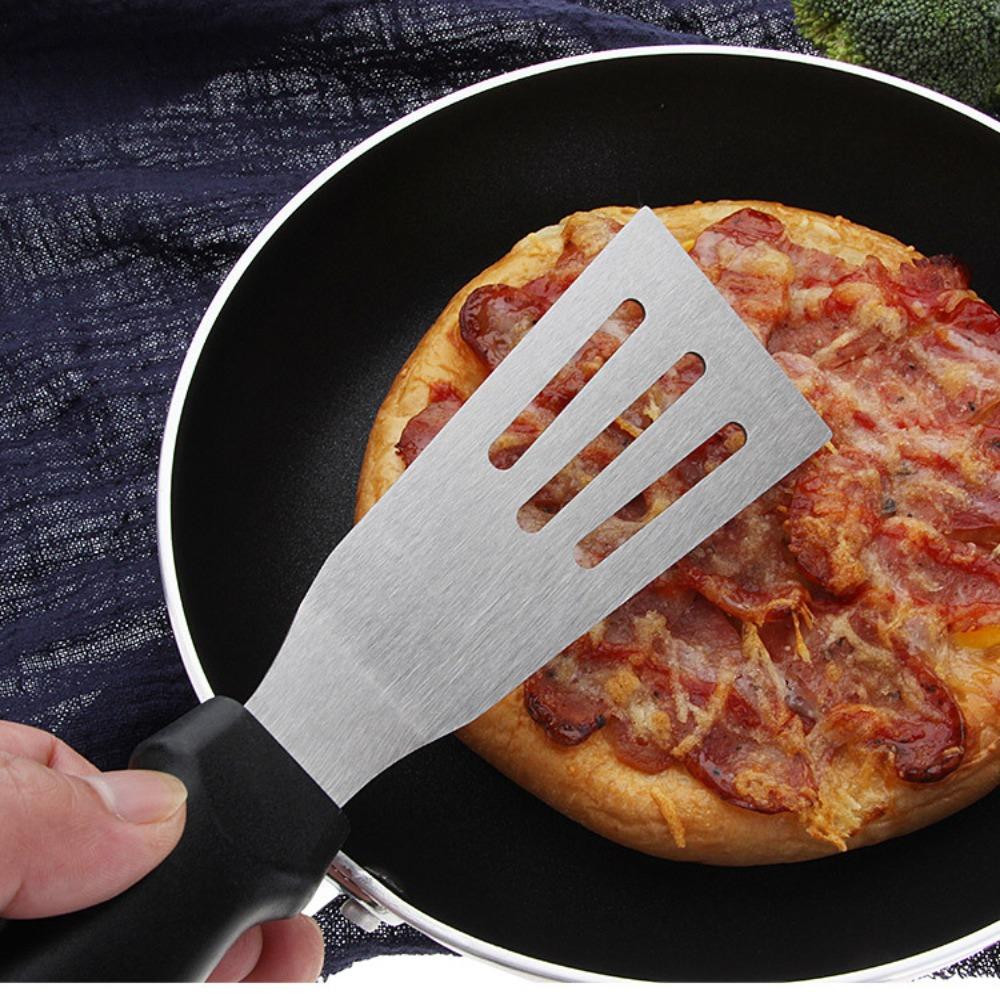 Stainless Steel Brownies Spatula Black Anti-scald Handle Steak Shovel  Tiramisu