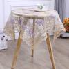 Teetisch Tischdecke Rechteckig Haushalt Teetischbezug Wohnzimmer Staubdicht Esstischdecke Stoff mit Spitze Neue Abdeckung Tuch Rund