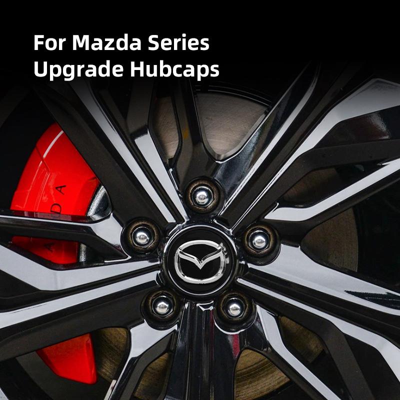 4 Stück Original Auto Radnabenkappe Abdeckung Für Mazda 3 6 2 5 CX5 CX3 Atenza MX5 CX7 Axela CX30 CX90 CX60 CX50 MX30 CX9 RX8 CX8