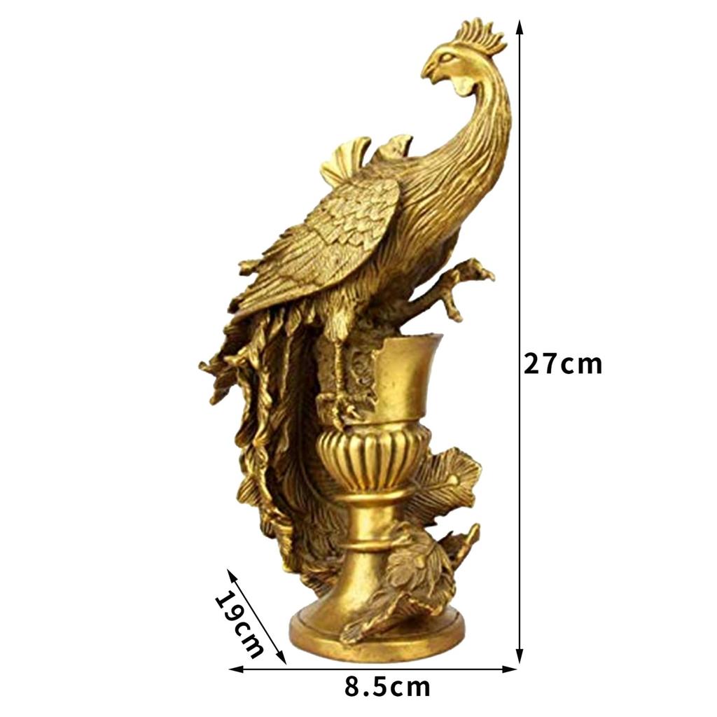 Feng Shui Copper King of Birds Feng Shui Object HP0074 (YISHUI) Phoenix, Ornament, Item,